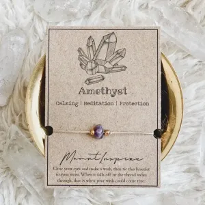 Crystal Gemstone Wish Bracelet FB3311
