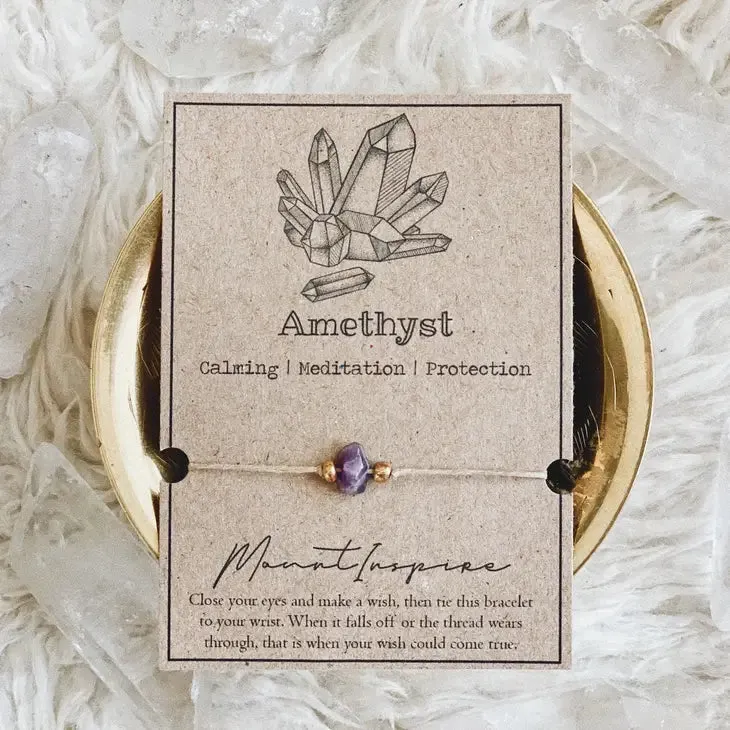 Crystal Gemstone Wish Bracelet FB3311