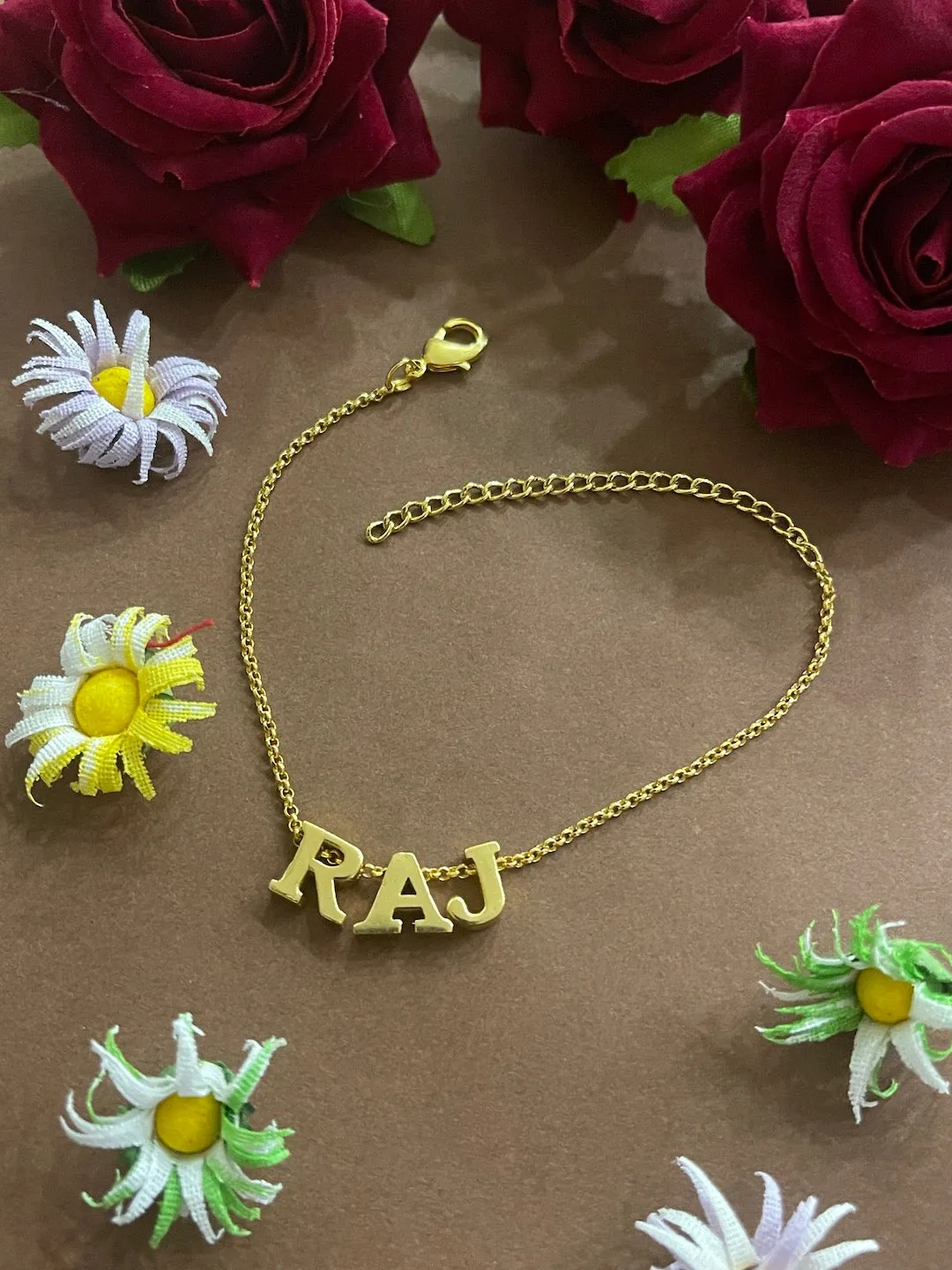 Custom Gold-Plated Personalized Name Bracelets
