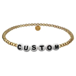 CUSTOM | Personalized Words with Gold Filled Beads Bracelet
