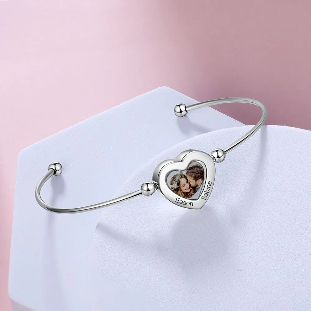 Customize Memory Photo Cuff Bracelet