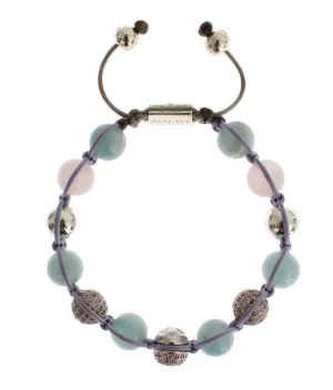 CZ Amethyst Aquamarine 925 Silver Bracelet