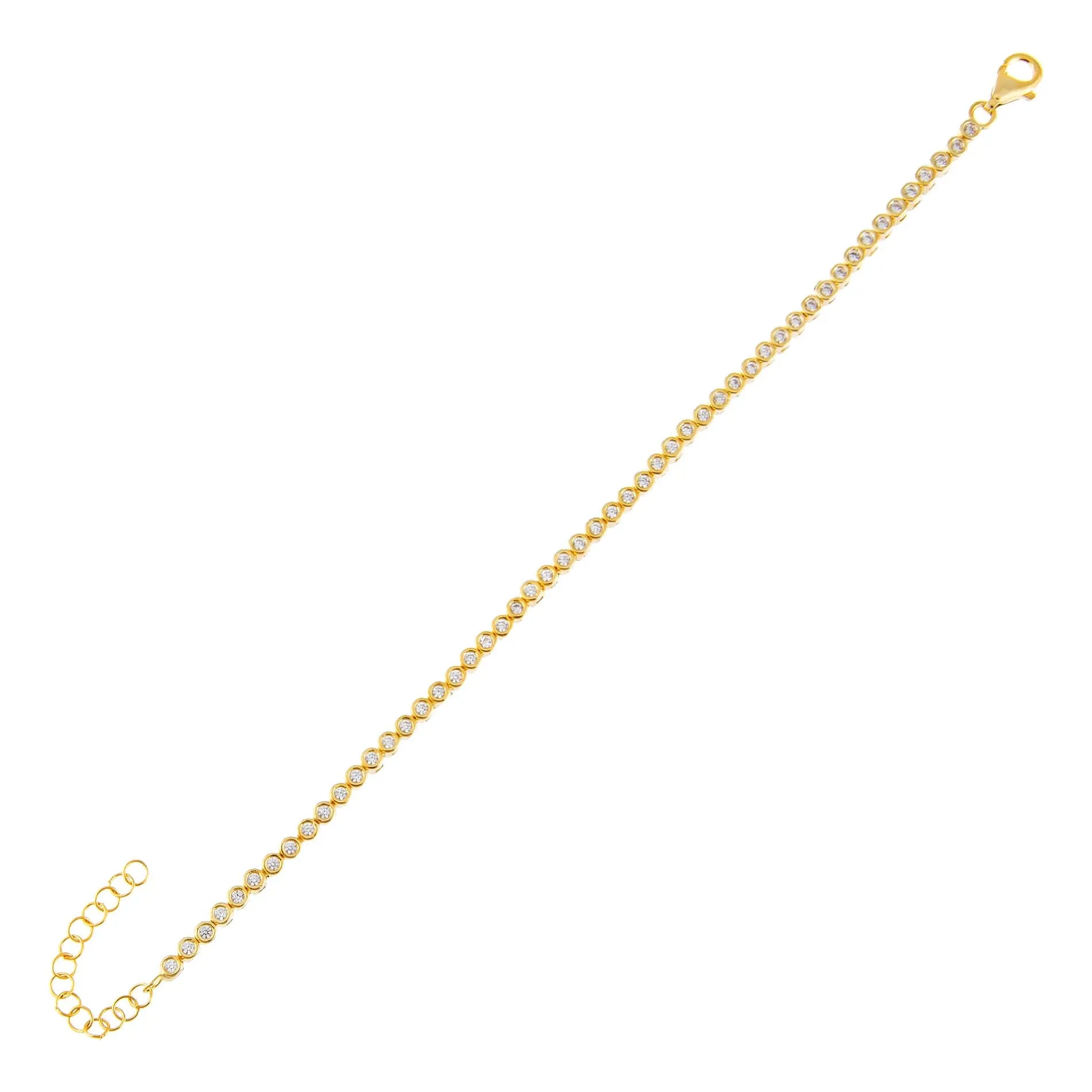 CZ Bezel Bracelet