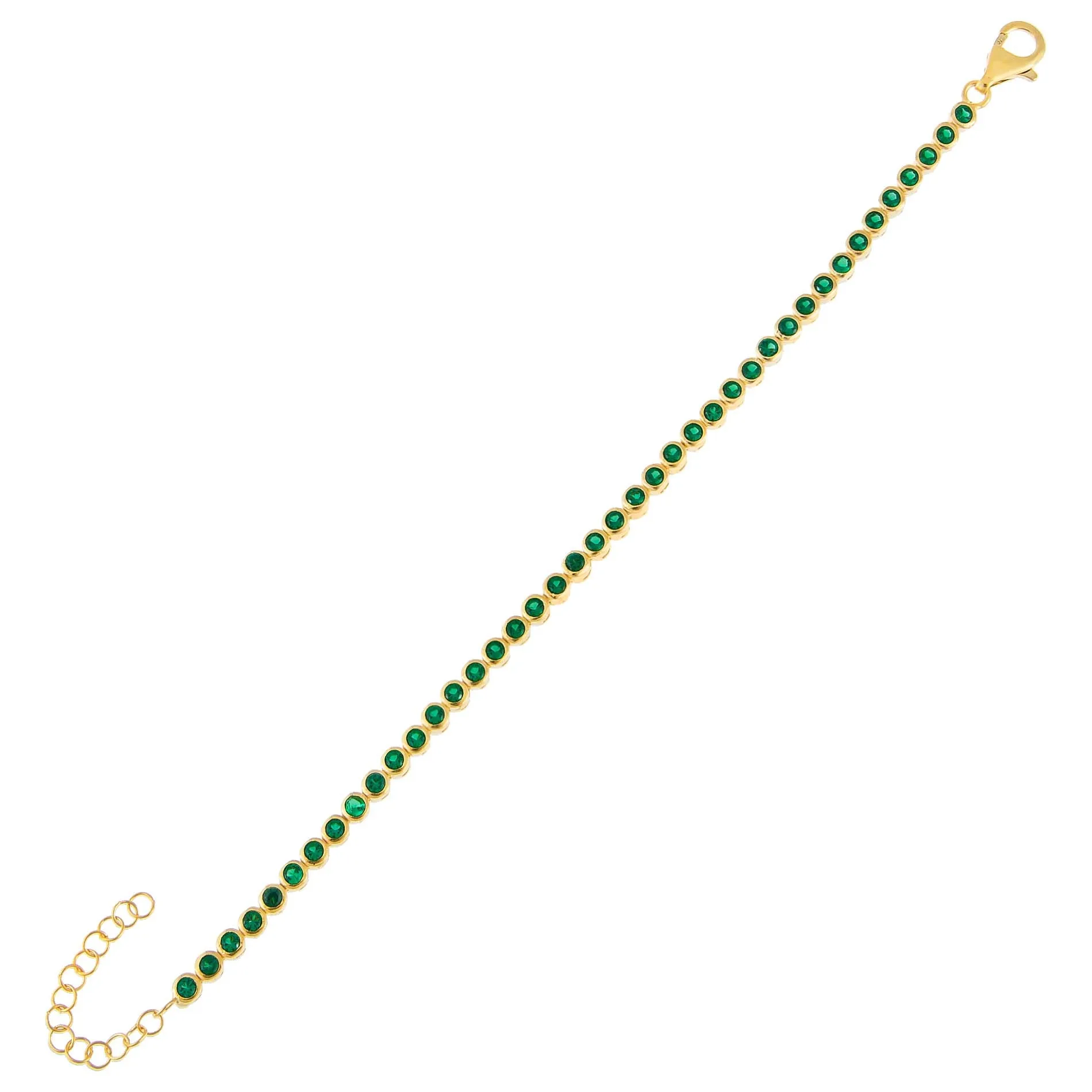 CZ Bezel Bracelet