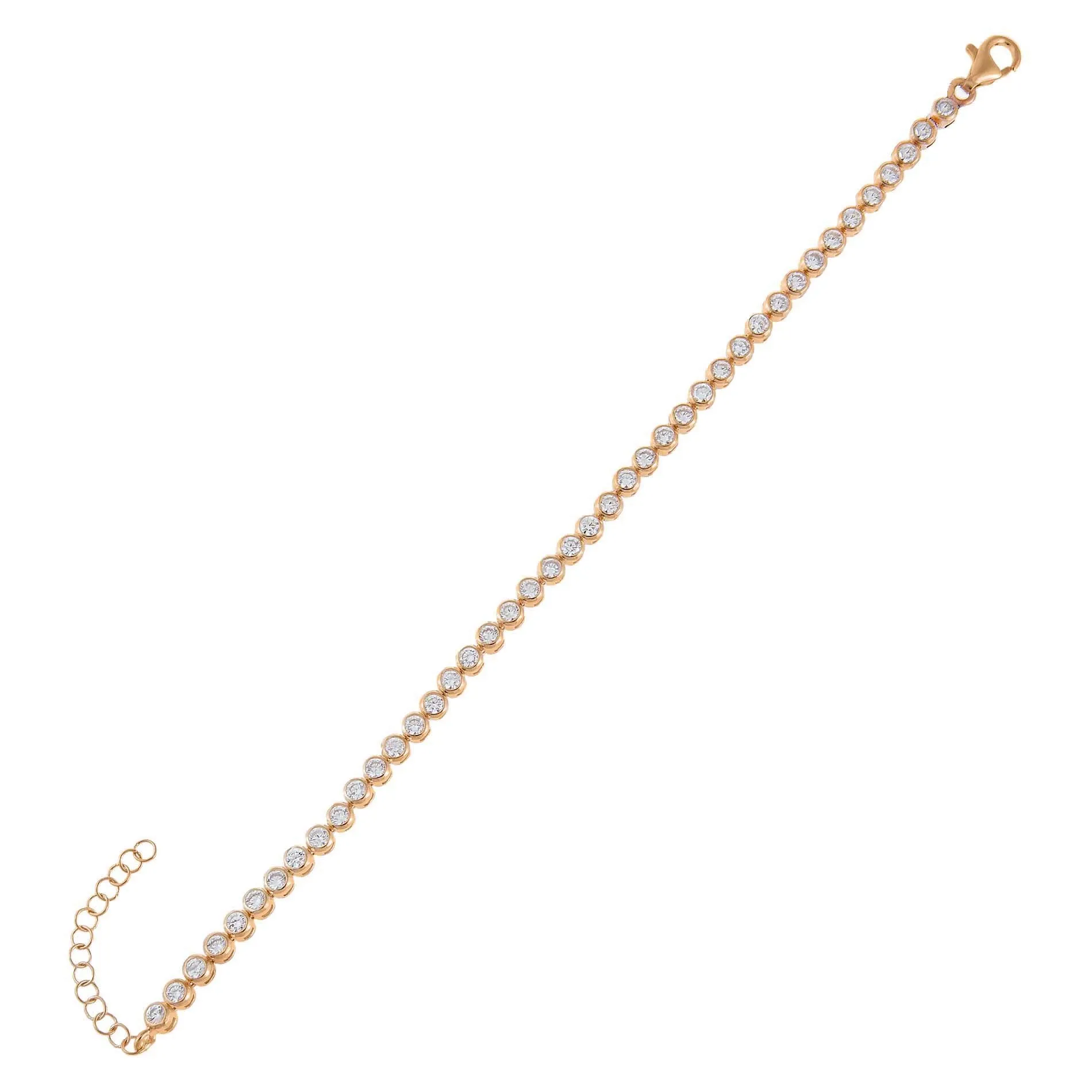 CZ Bezel Bracelet
