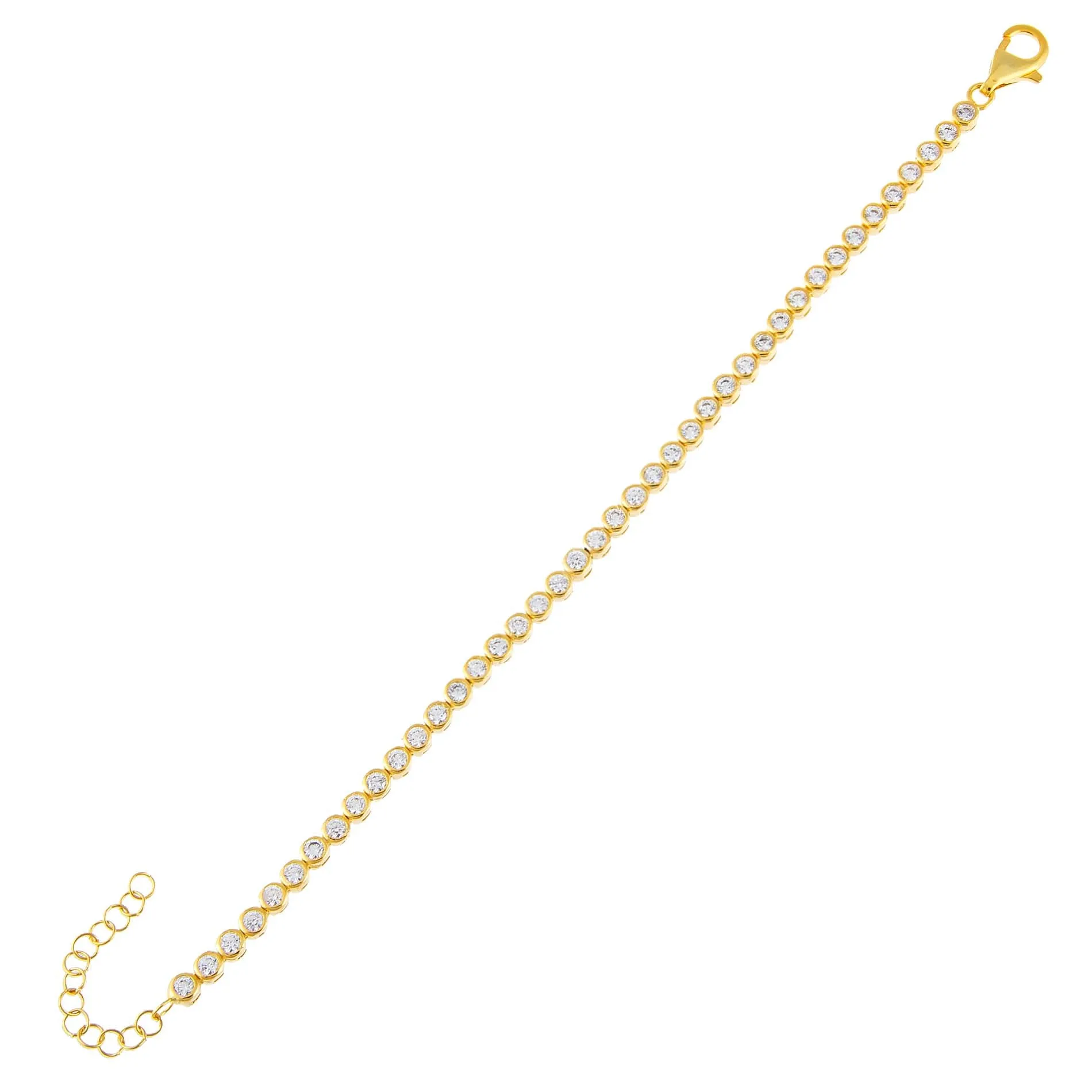 CZ Bezel Bracelet