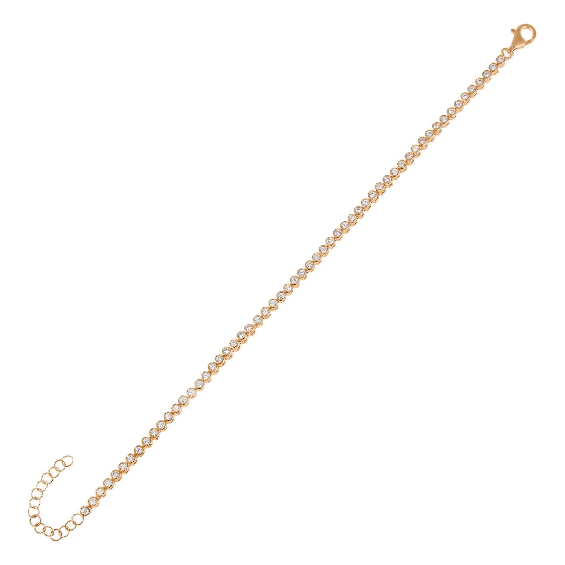 CZ Bezel Bracelet