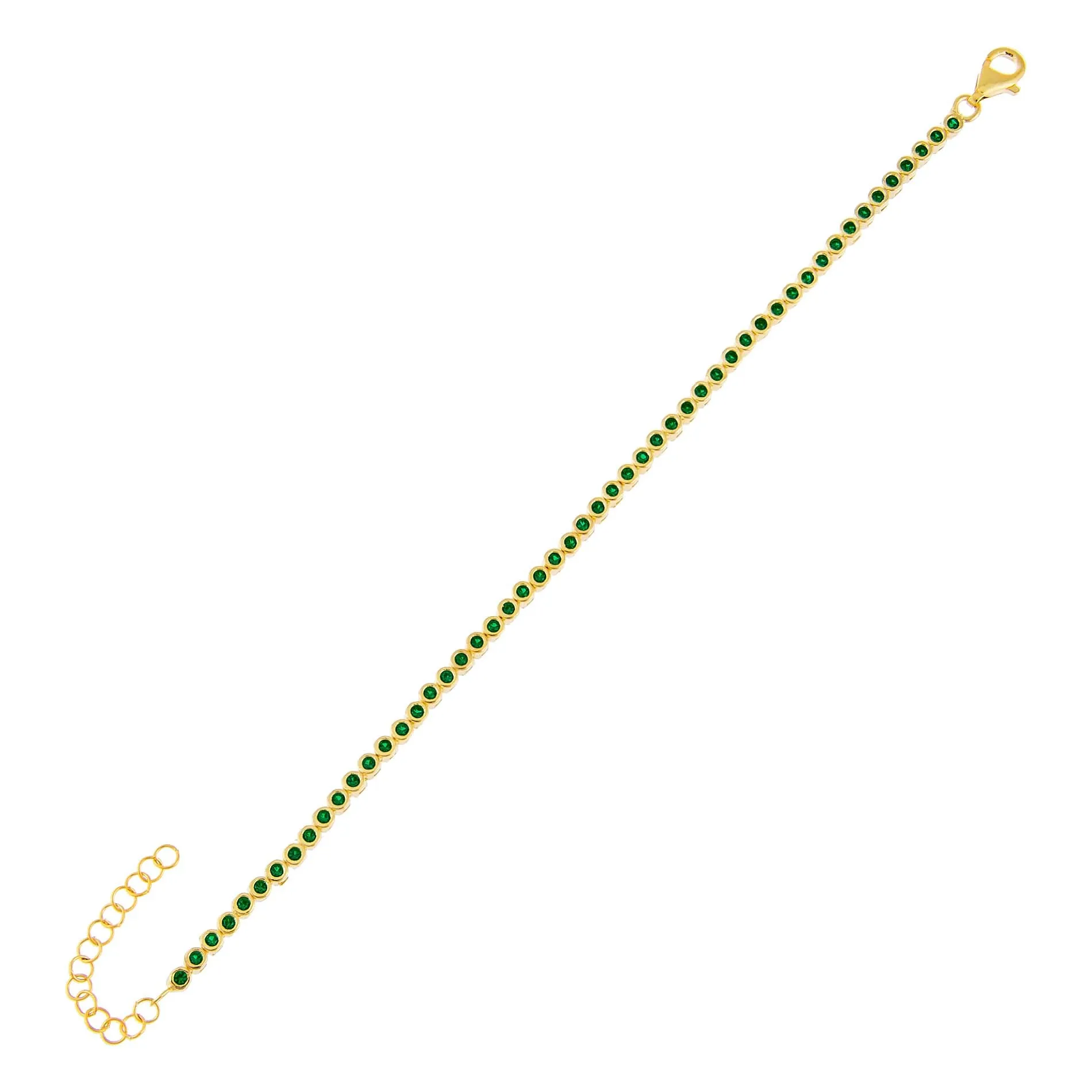 CZ Bezel Bracelet