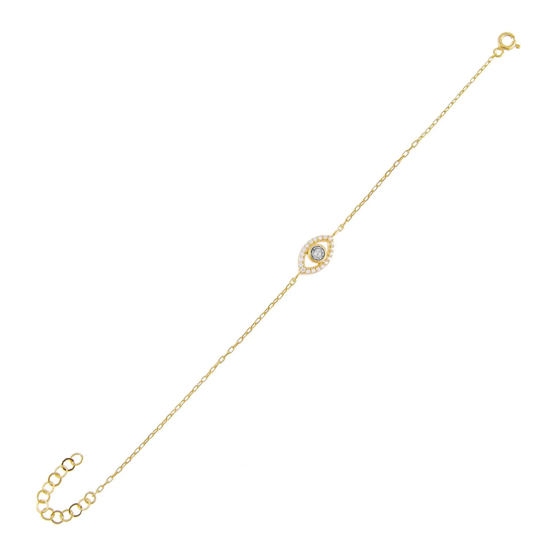 CZ Colored Evil Eye Bracelet