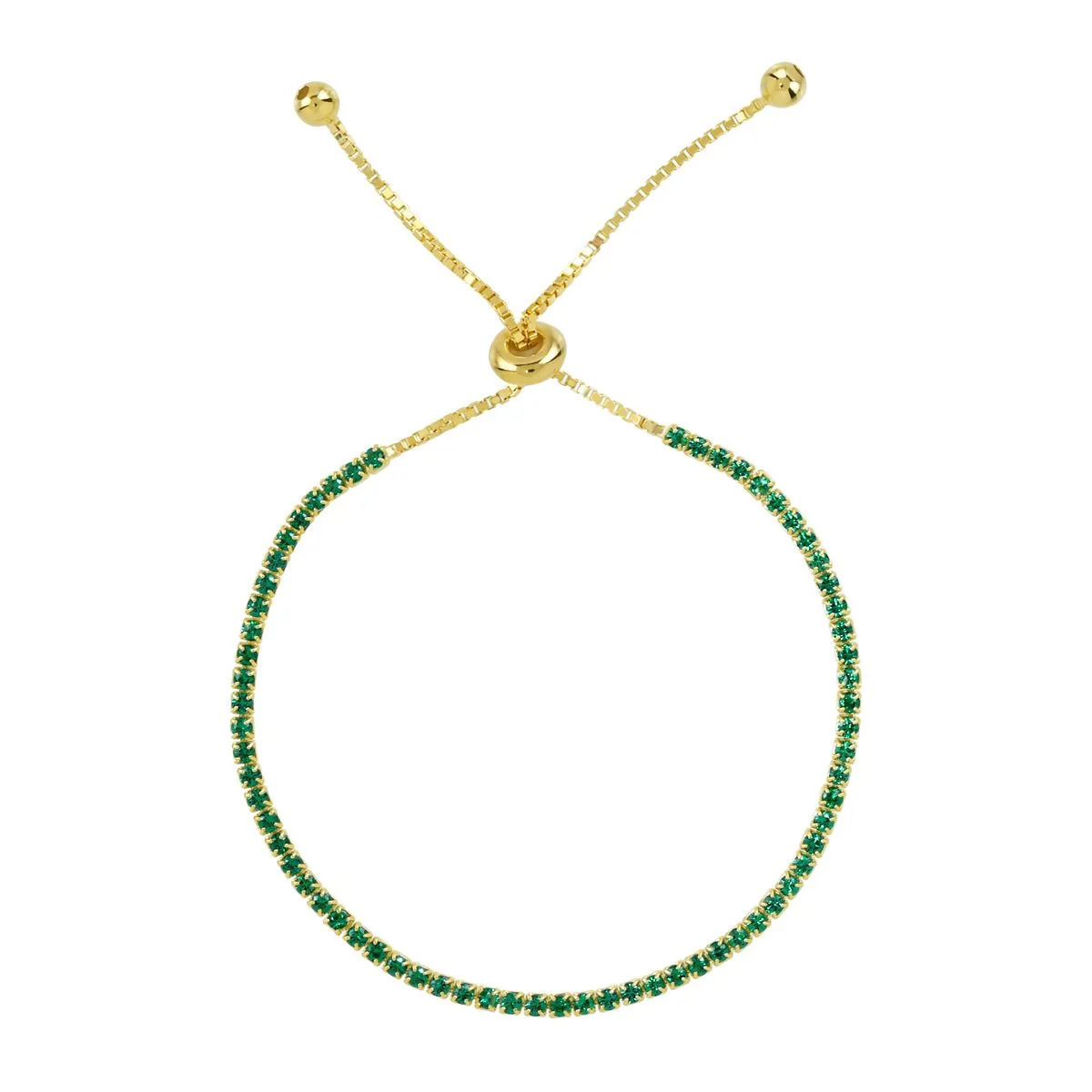 CZ Emerald Green Tennis Bracelet