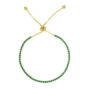 CZ Emerald Green Tennis Bracelet