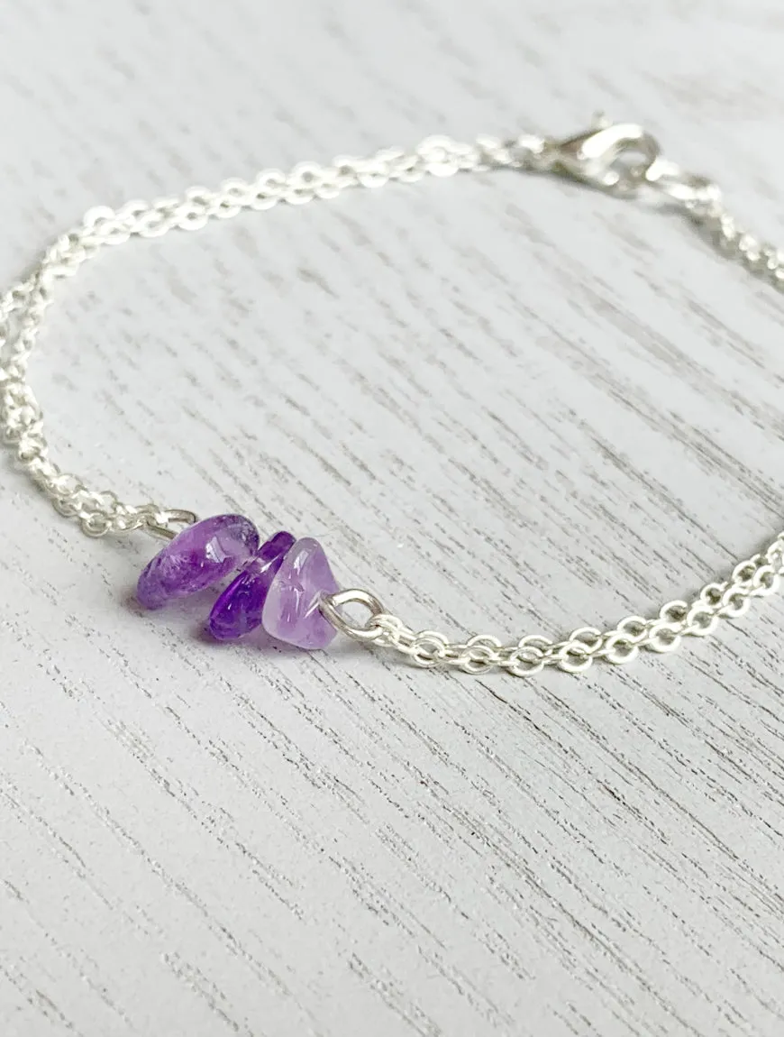 Dainty Amethyst Bracelet