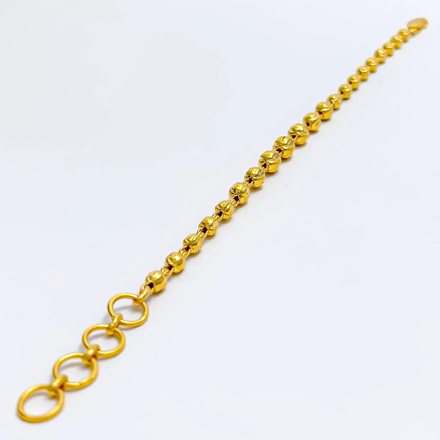 Dainty Beaded 22k Gold Baby Bracelet