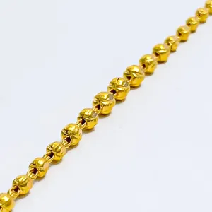 Dainty Beaded 22k Gold Baby Bracelet