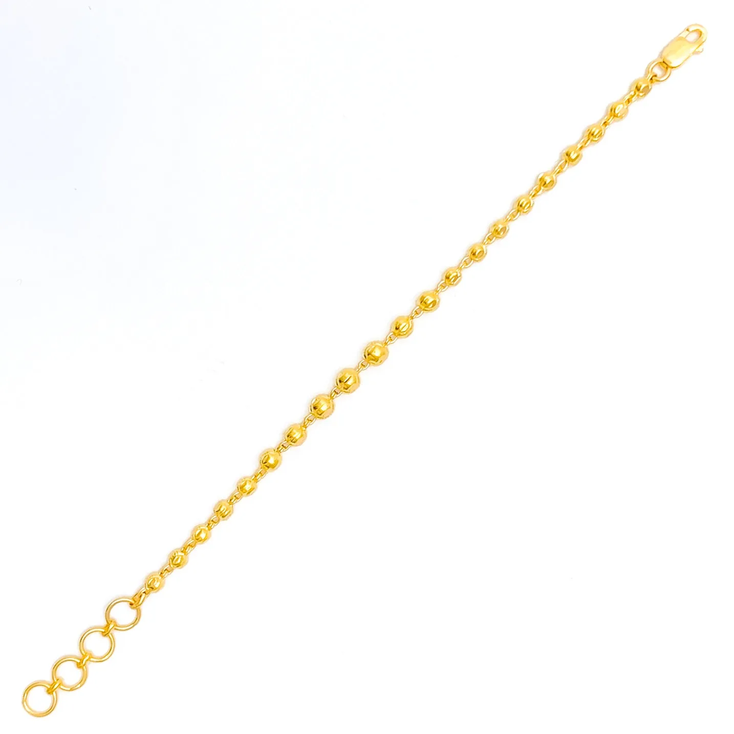 Dainty Beaded 22k Gold Baby Bracelet