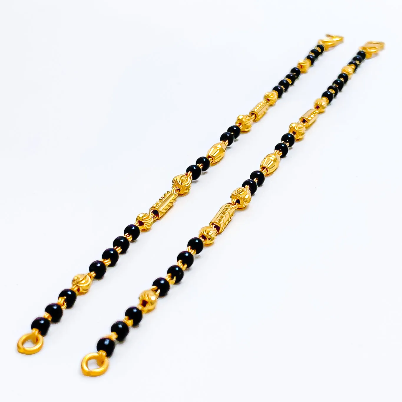 Dainty Special 22k Gold Baby Bracelet Pair