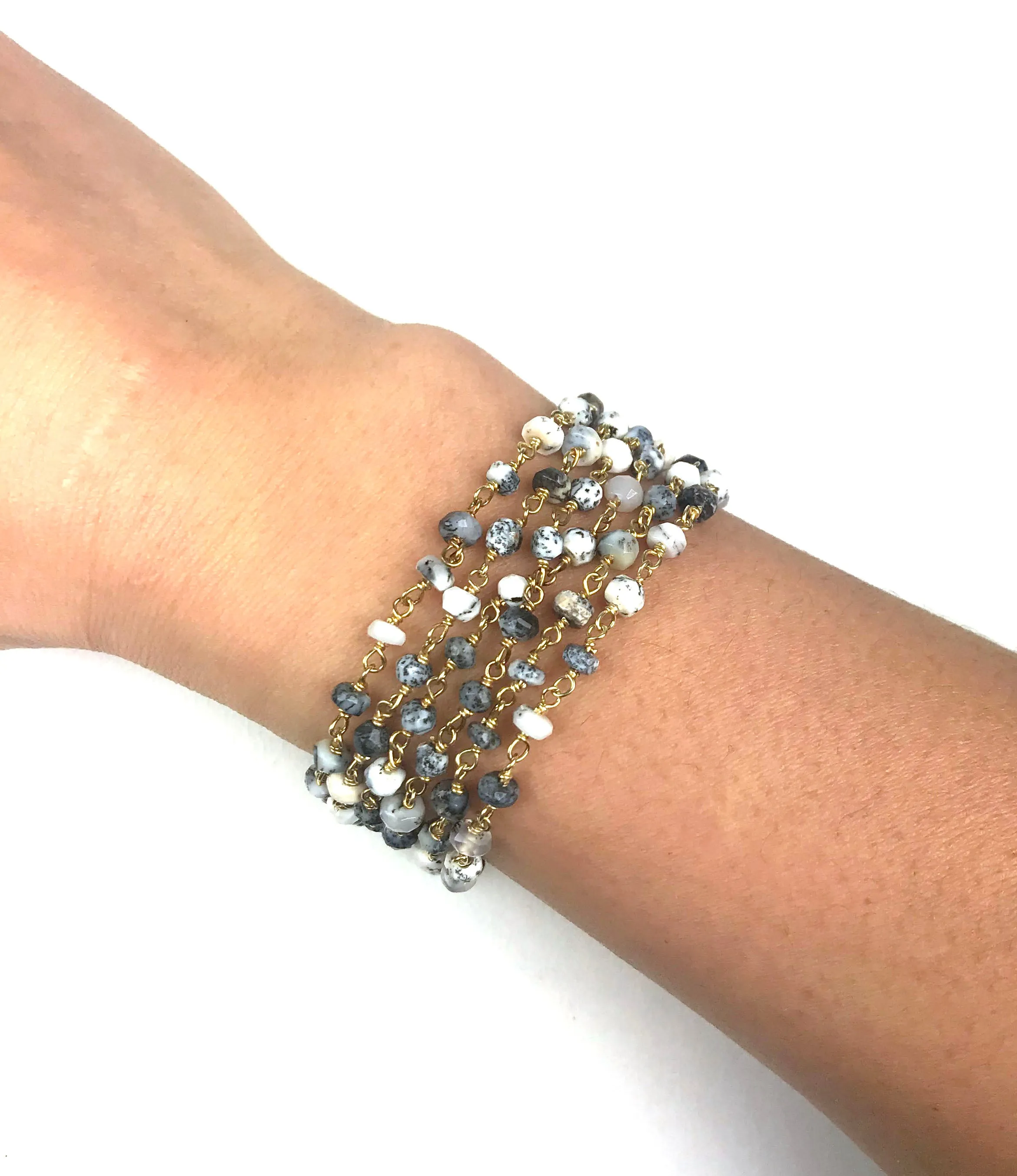 Dalmatian Opal Bracelet