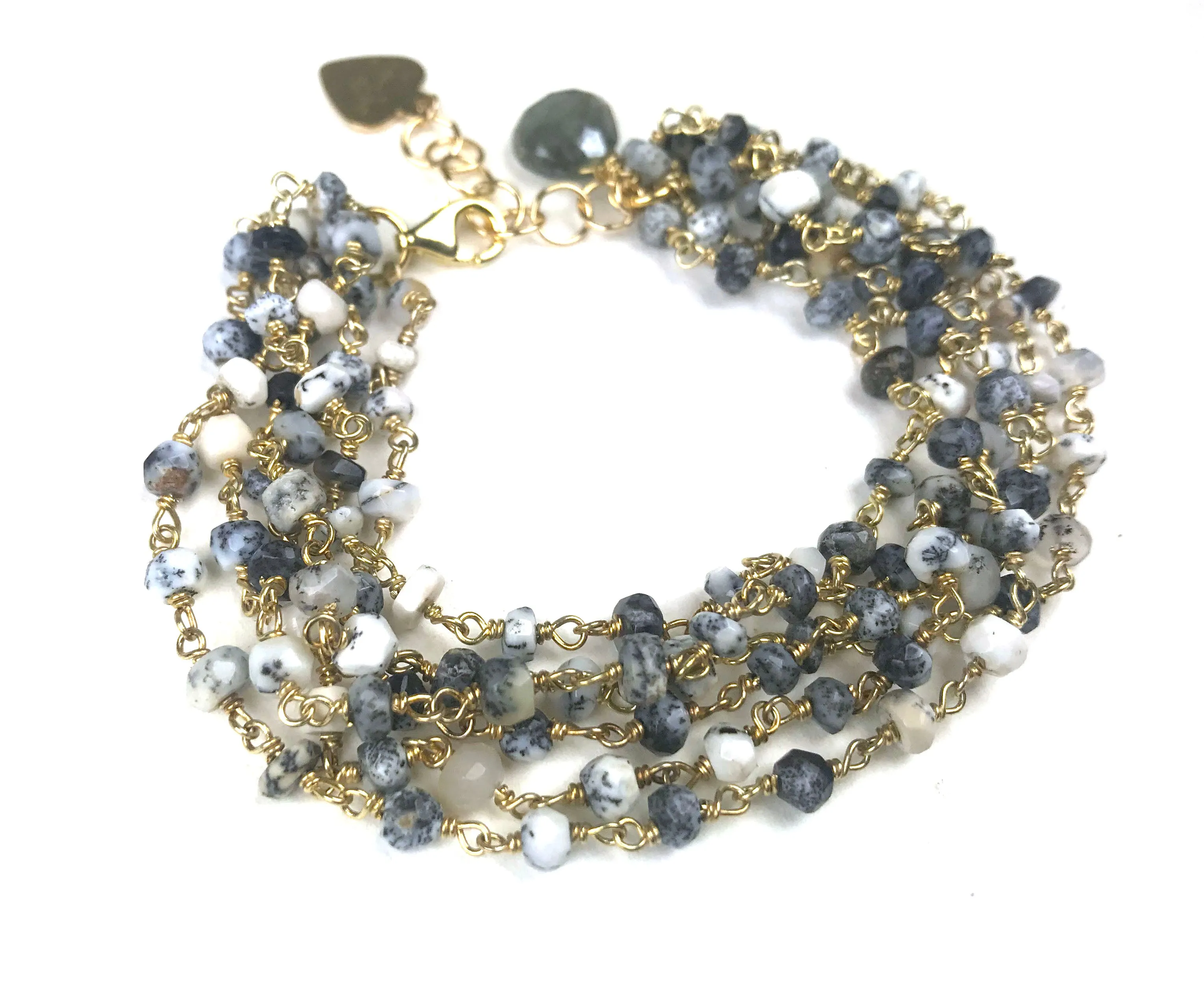 Dalmatian Opal Bracelet