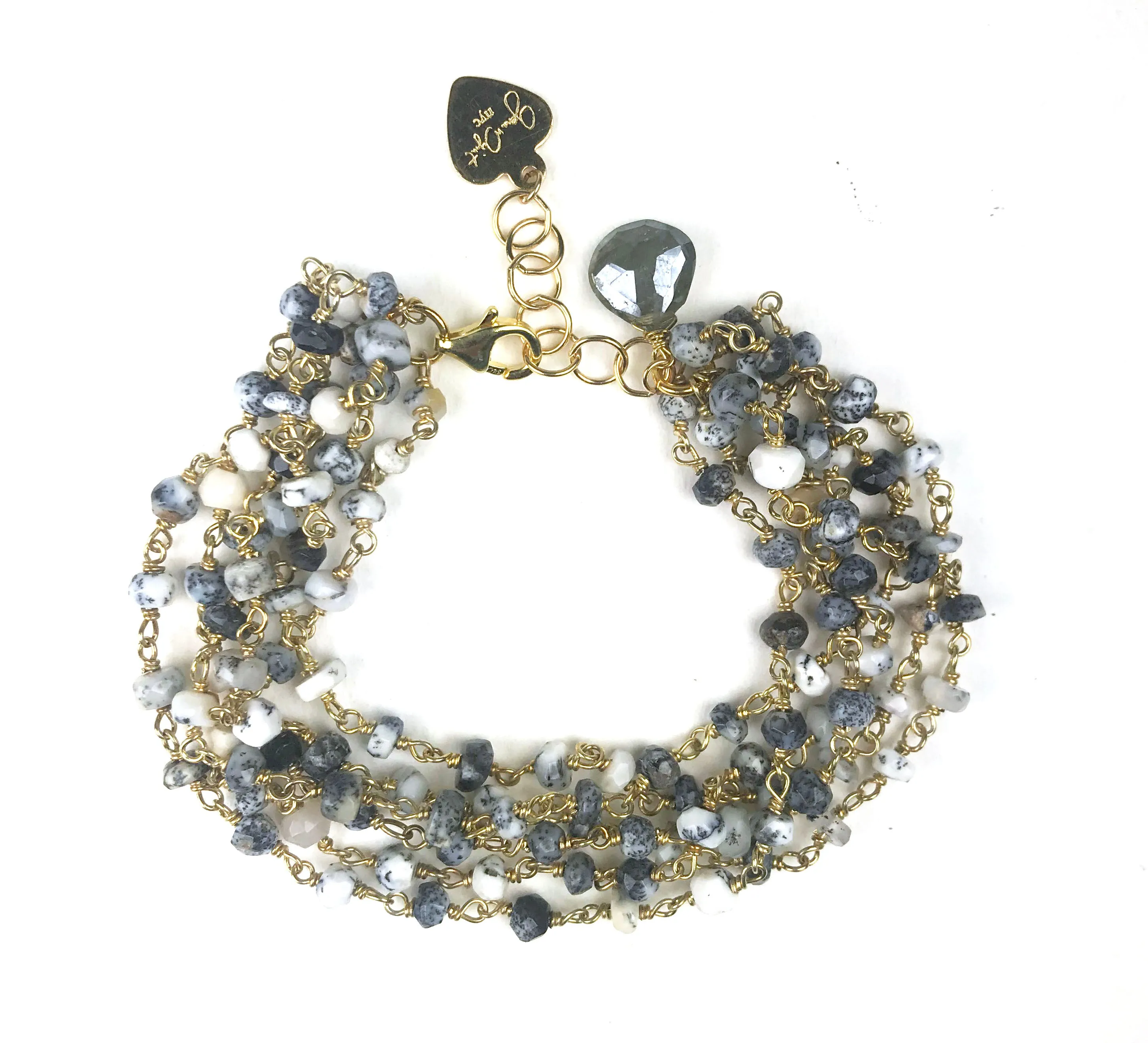Dalmatian Opal Bracelet