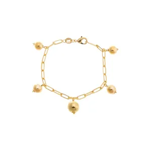 Dangling Graduated Ball Link Bracelet