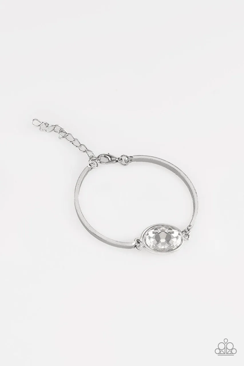 Definitely Dashing White Paparazzi Bracelet