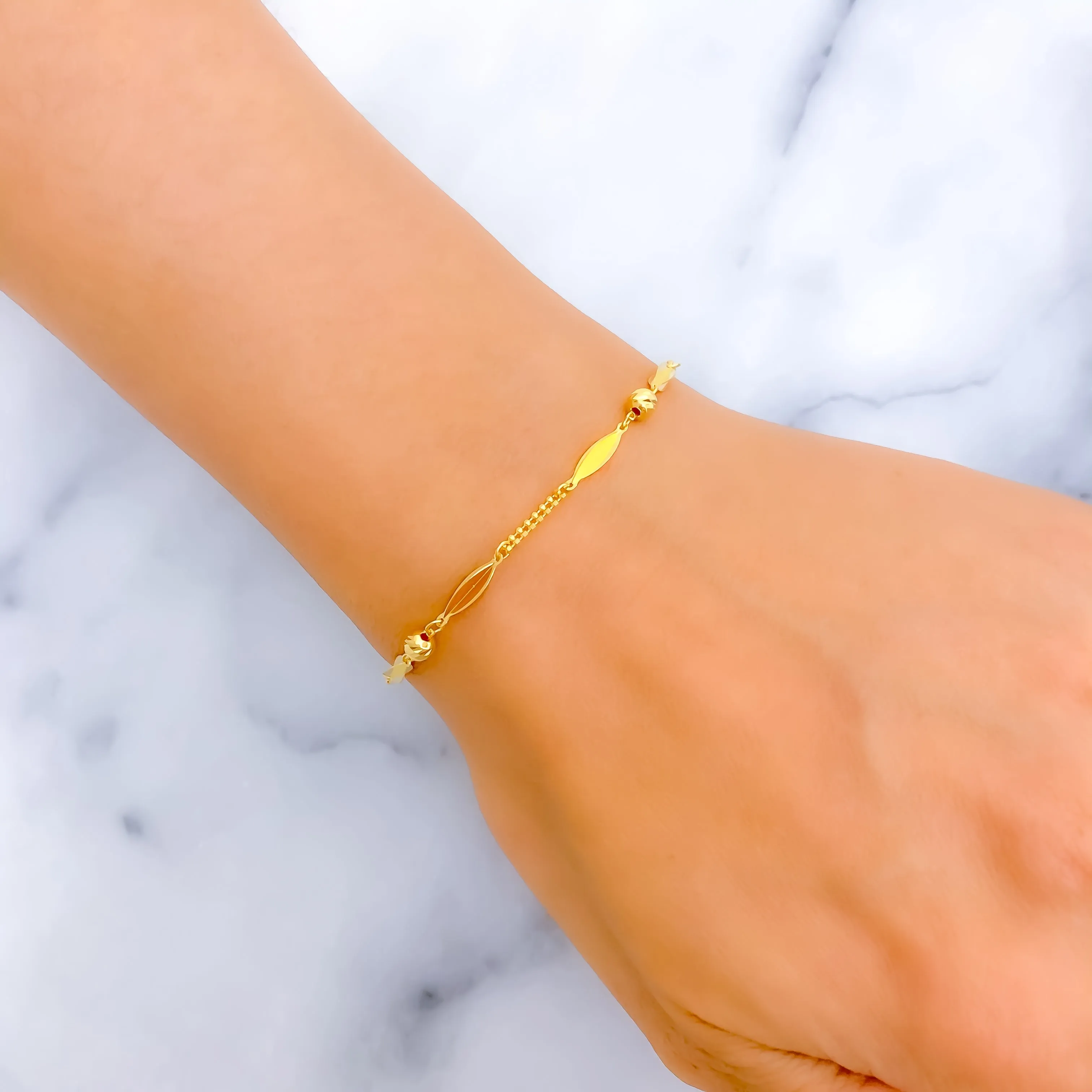 Delightful Unique 22K Gold Bracelet