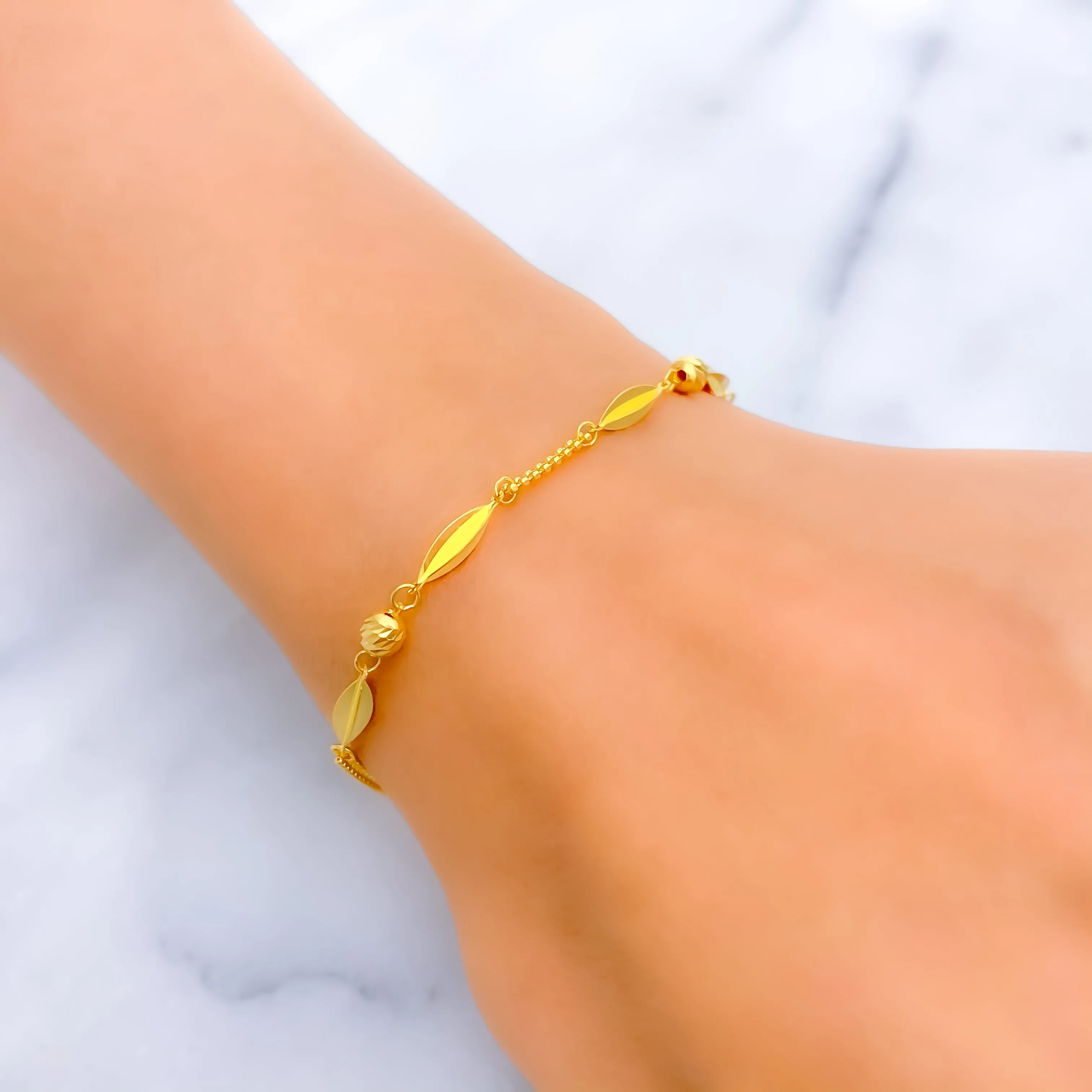 Delightful Unique 22K Gold Bracelet