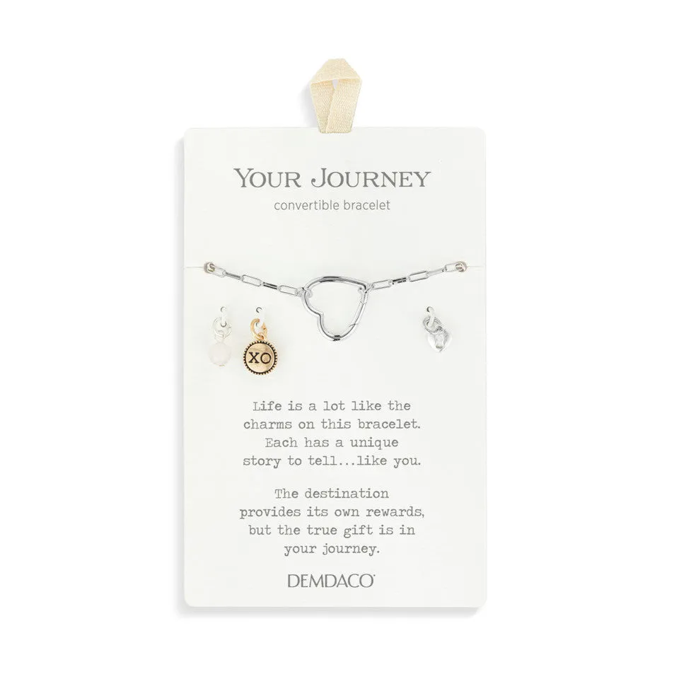 Demdaco Your Journey Love Bracelet Jewelry Set - Silver
