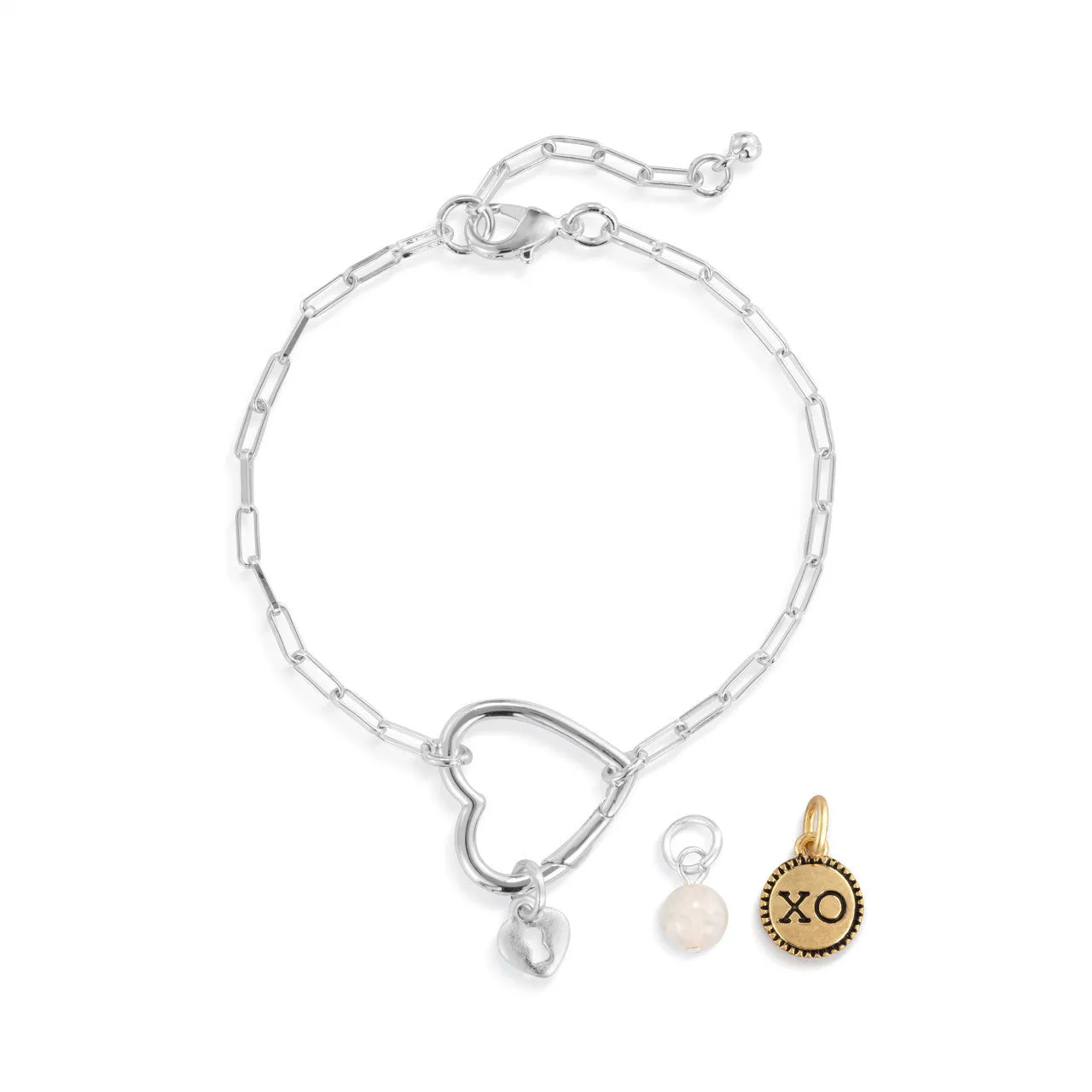 Demdaco Your Journey Love Bracelet Jewelry Set - Silver