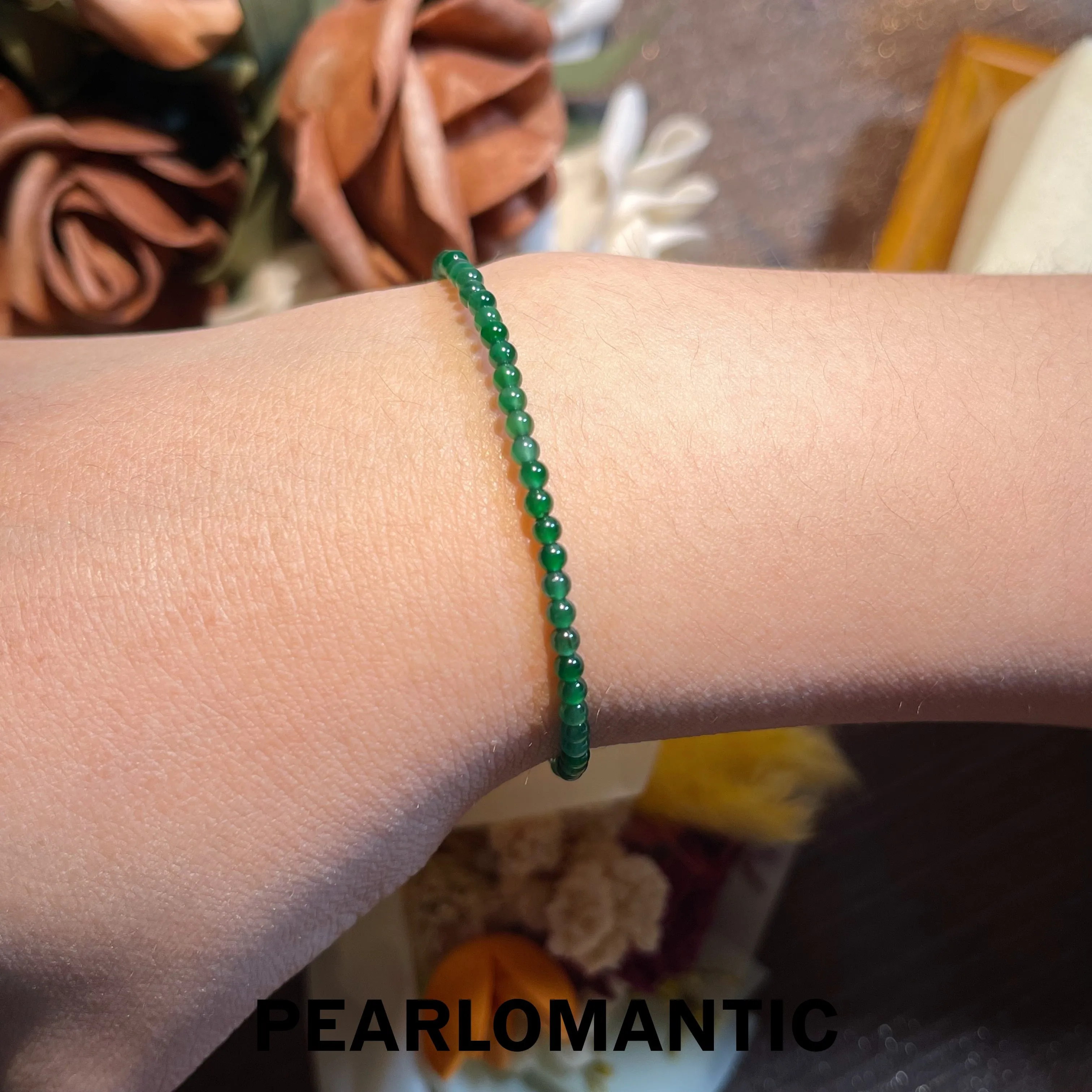 [Designer's Choice] Jade 2.5-3mm Baby Size Bracelets Adjustable Length w/ S925 Silver