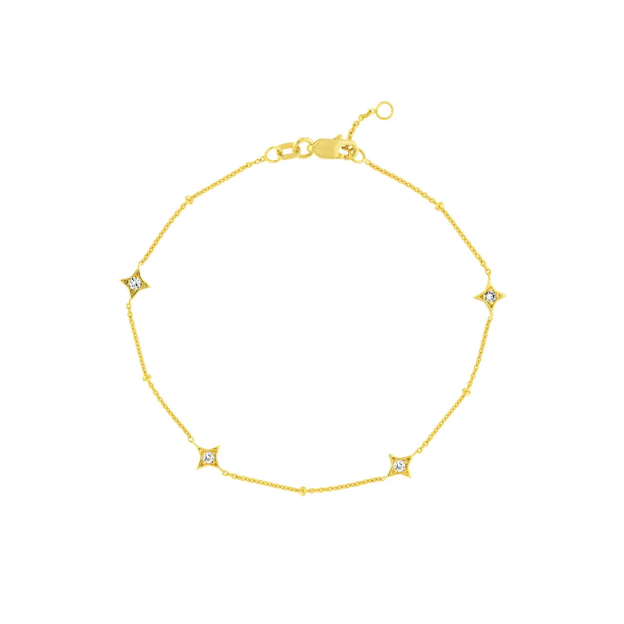 Diamond Star Gold Bracelet