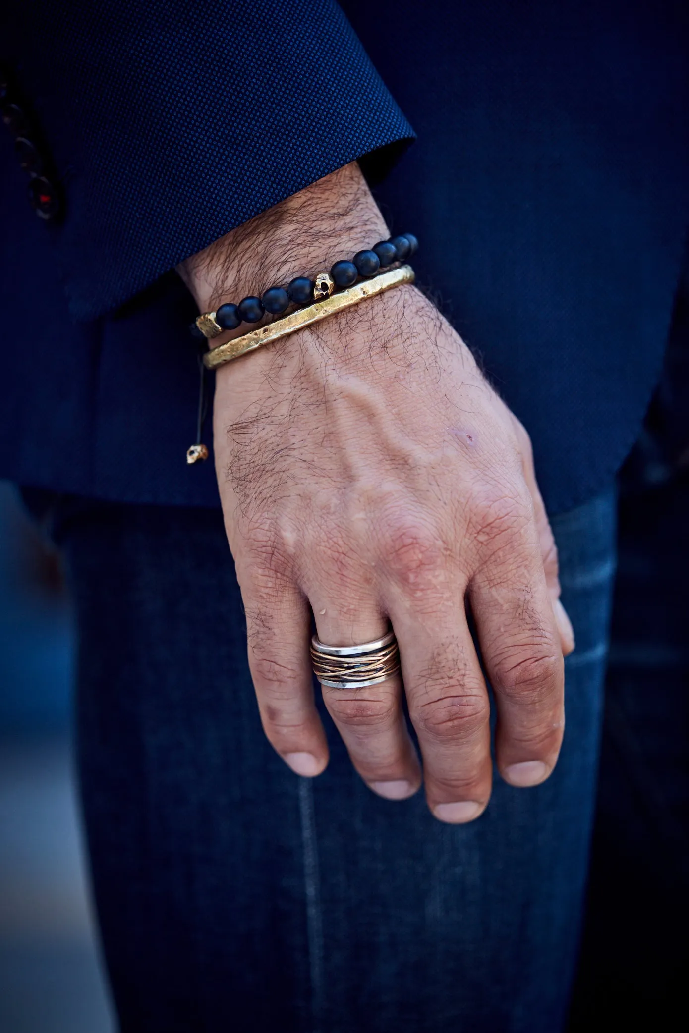 Distressed Brass Cuff