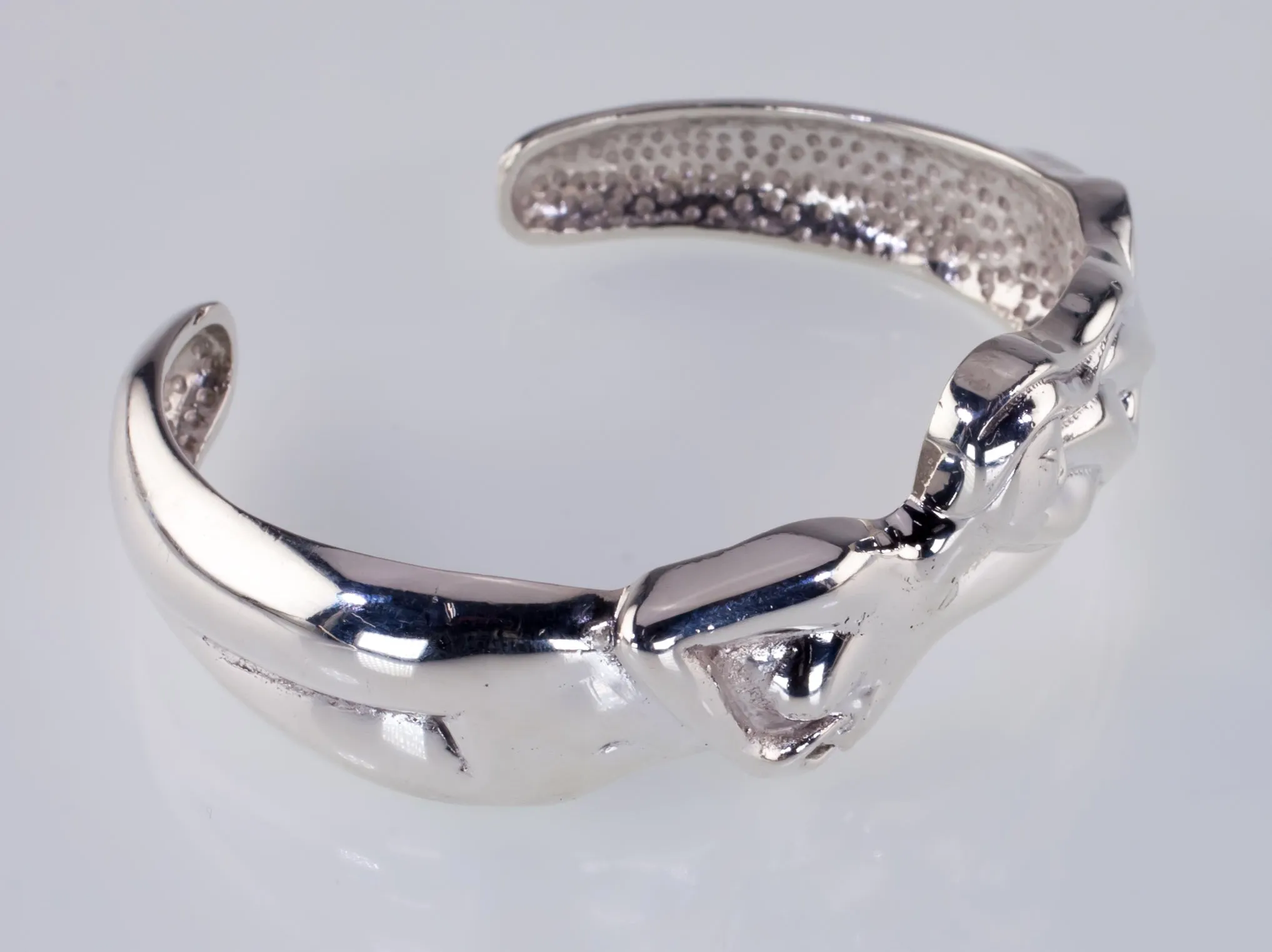 D'Molina Taxco Mexico Sterling Silver Nude Women Cuff Bracelet