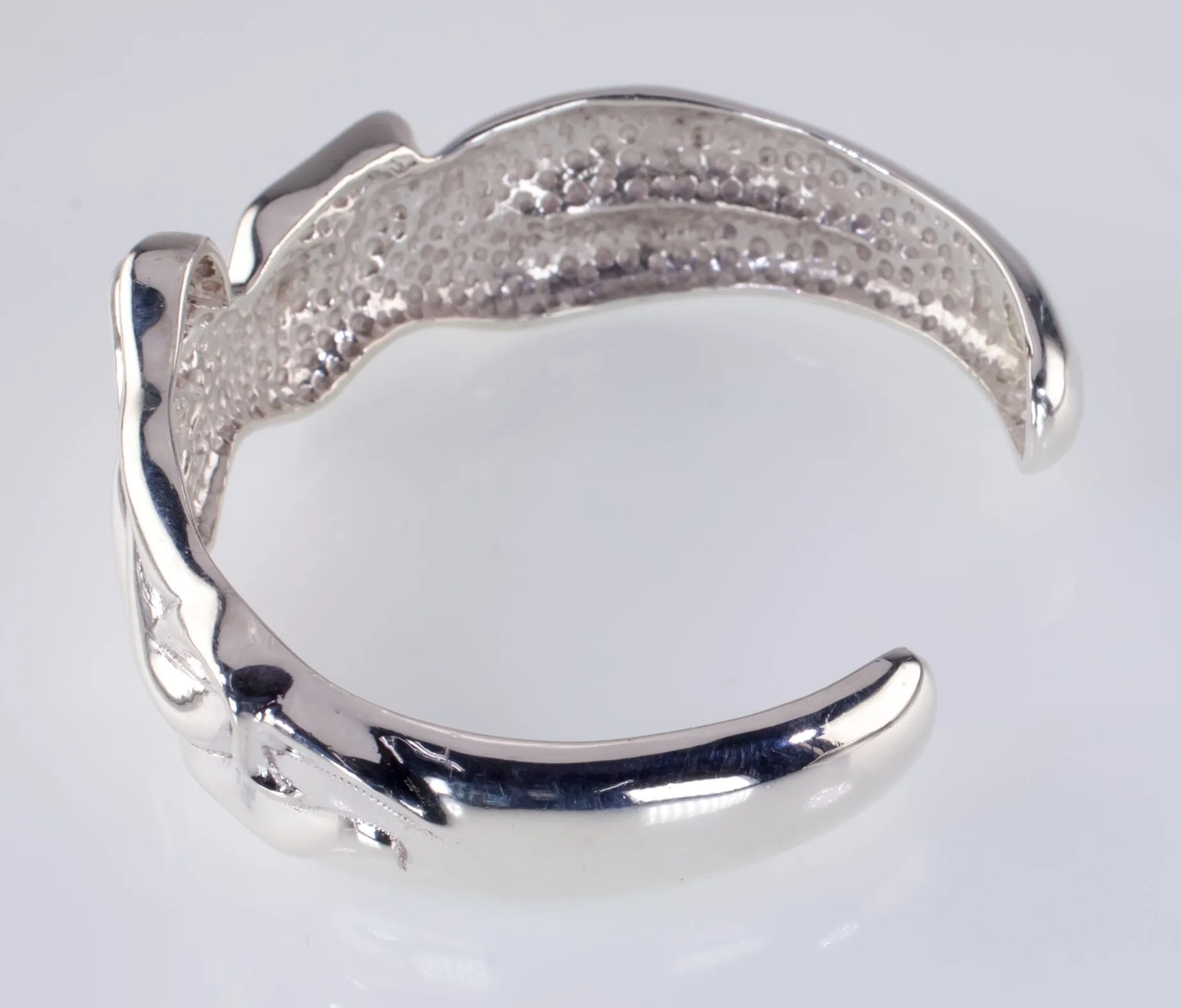 D'Molina Taxco Mexico Sterling Silver Nude Women Cuff Bracelet