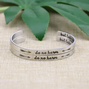 Do No Harm But Take No Shit Set of 2 Bracelets
