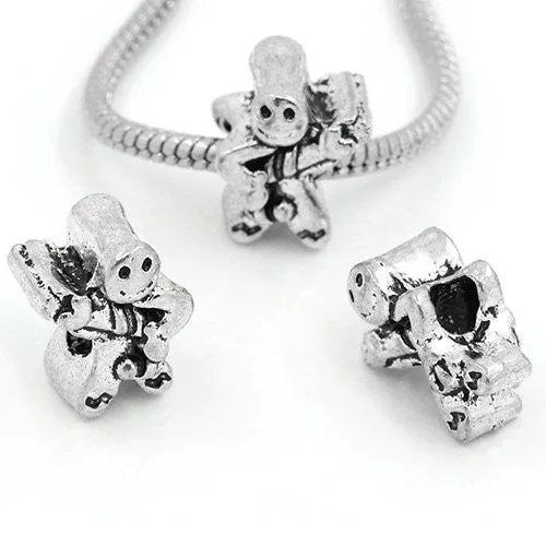 Doll Spacer European Bead Compatible for Most European Snake Chain Bracelet