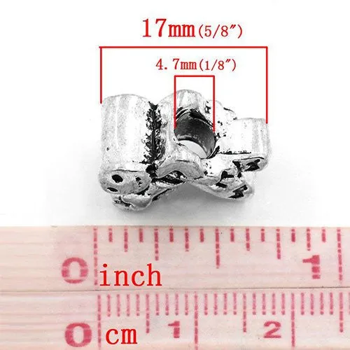 Doll Spacer European Bead Compatible for Most European Snake Chain Bracelet
