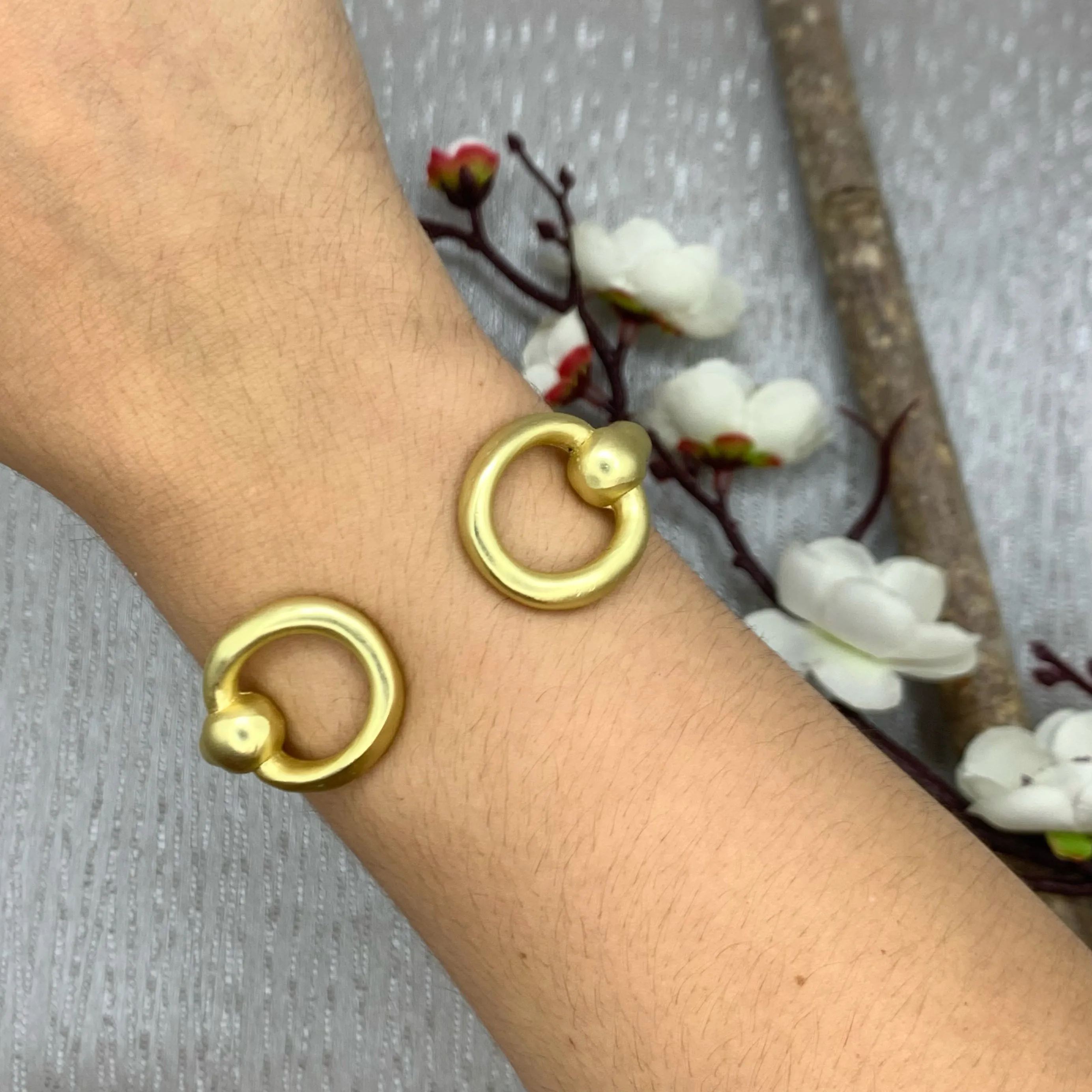 Double Round Gold Bracelet