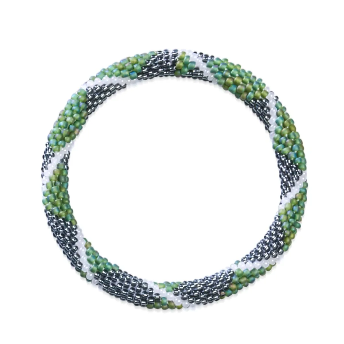 Douglas Fir | Himalayan Glass Bead Bracelet