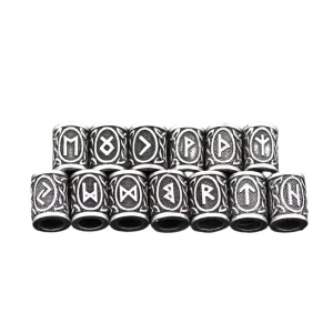 Dreamfix Vintage Silver Viking Letter DIY Bracelets 24pcs