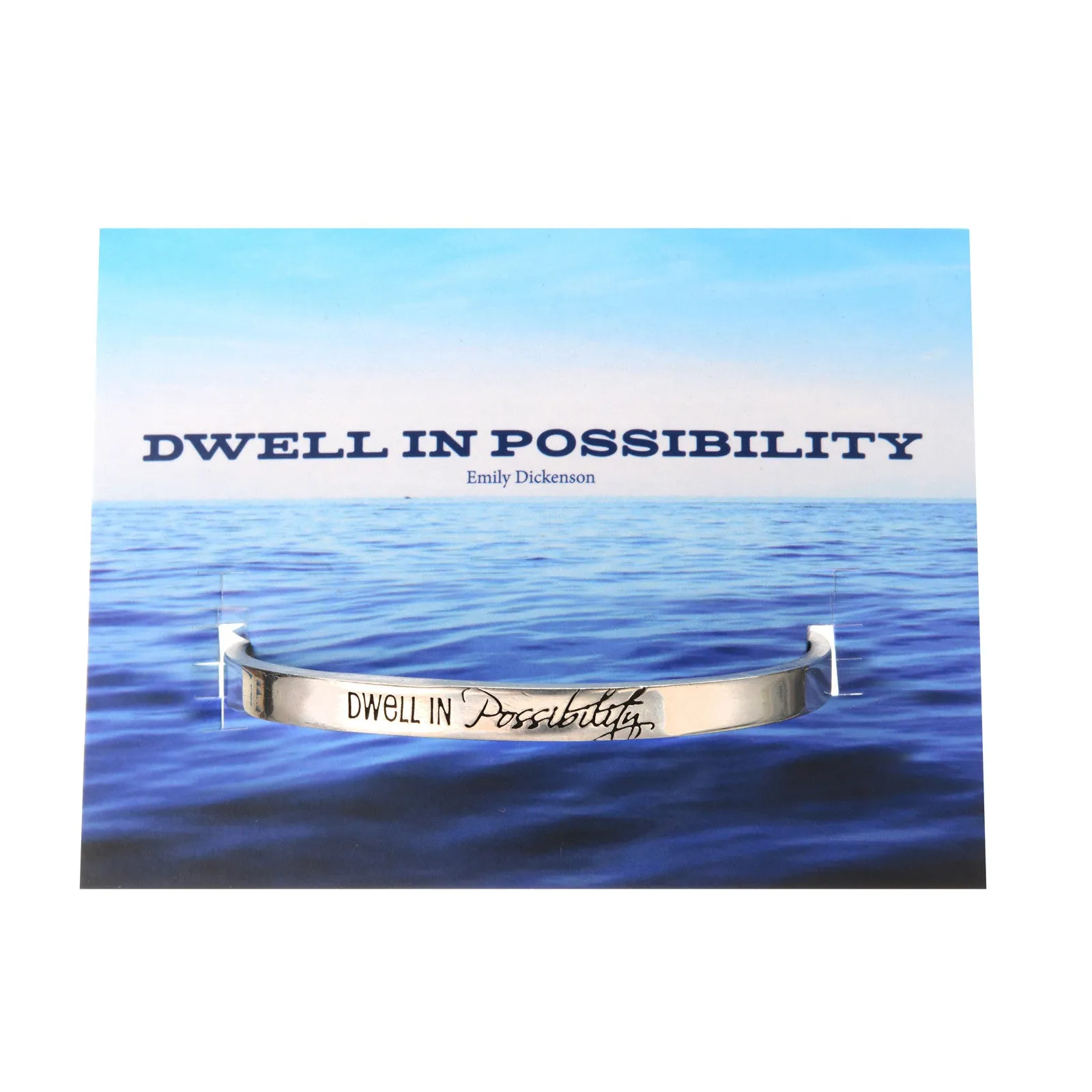 Dwell in Possibility Emily Dickinson Quotable Cuff Bracelet