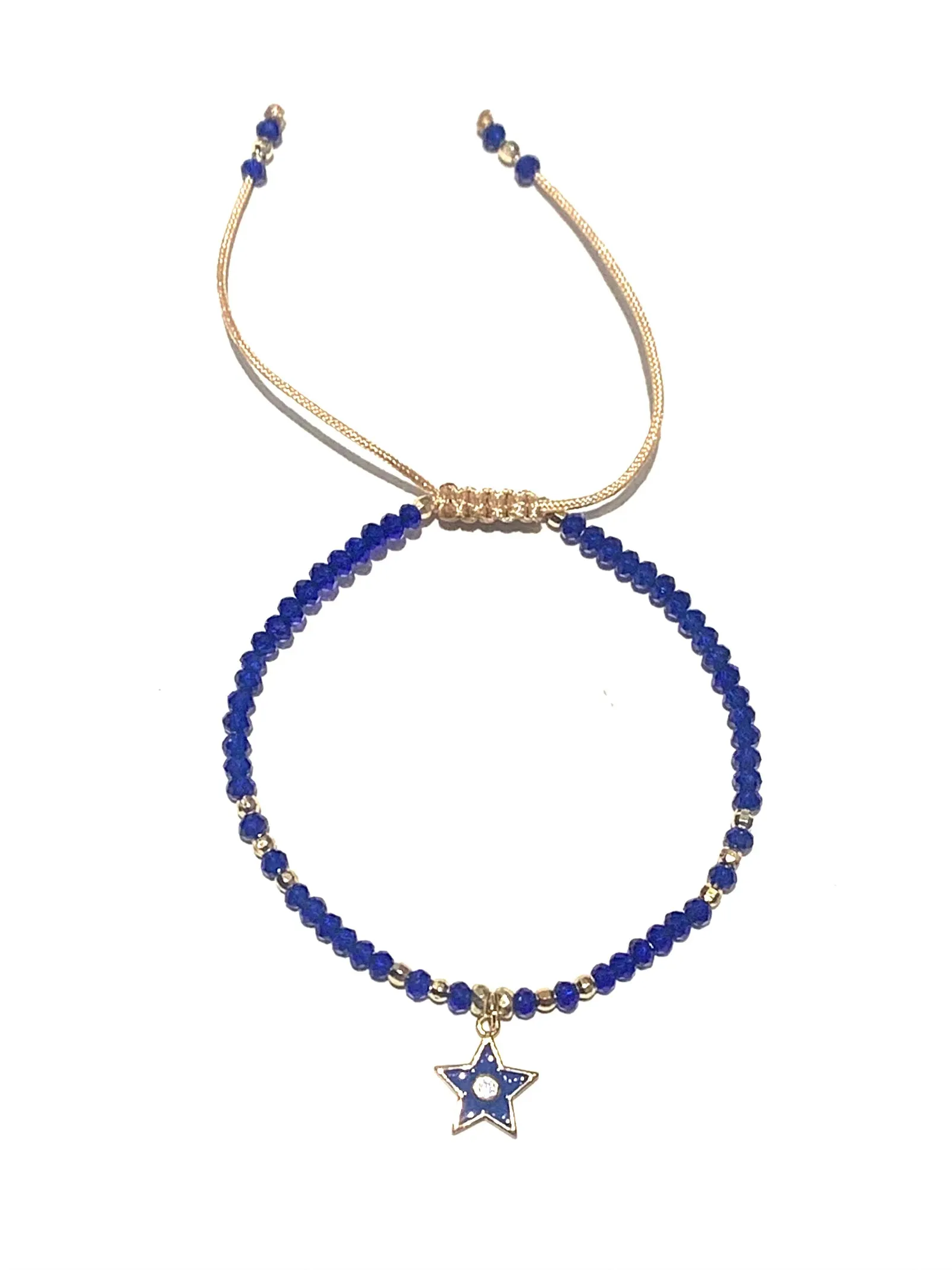 E-HC DESIGNS- Mini Crystal Bracelet With Pendant (More Colors and Pendants Available)