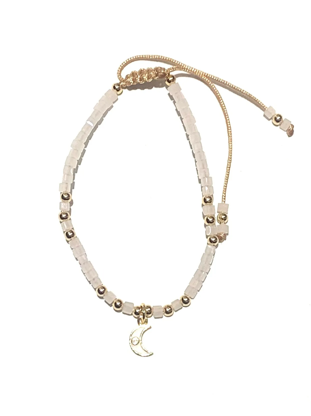 E-HC DESIGNS- Mini Crystal Bracelet With Pendant (More Colors and Pendants Available)