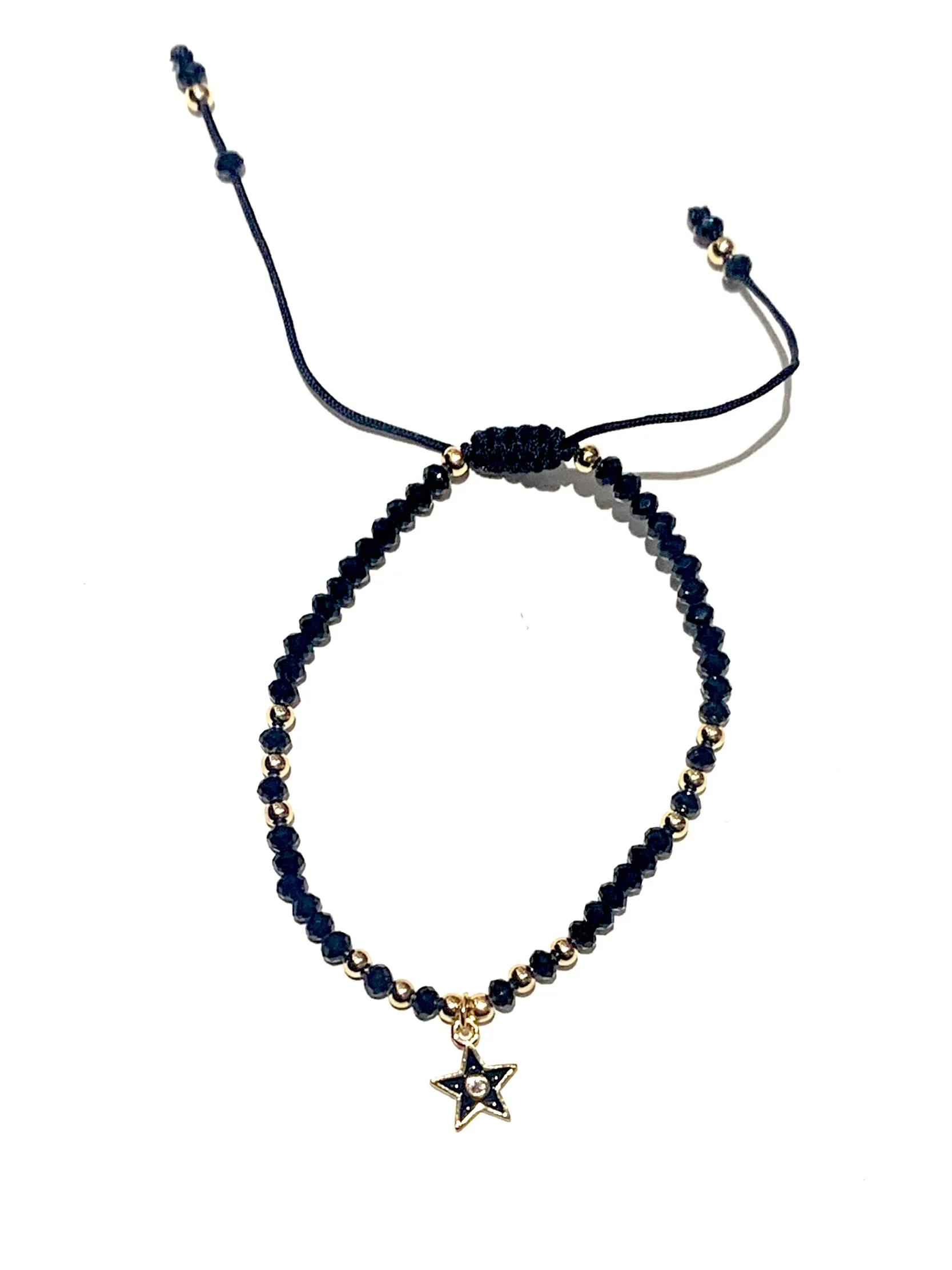 E-HC DESIGNS- Mini Crystal Bracelet With Pendant (More Colors and Pendants Available)