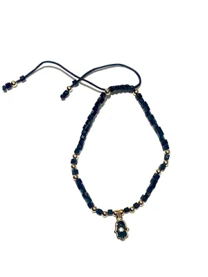 E-HC DESIGNS- Mini Crystal Bracelet With Pendant (More Colors and Pendants Available)
