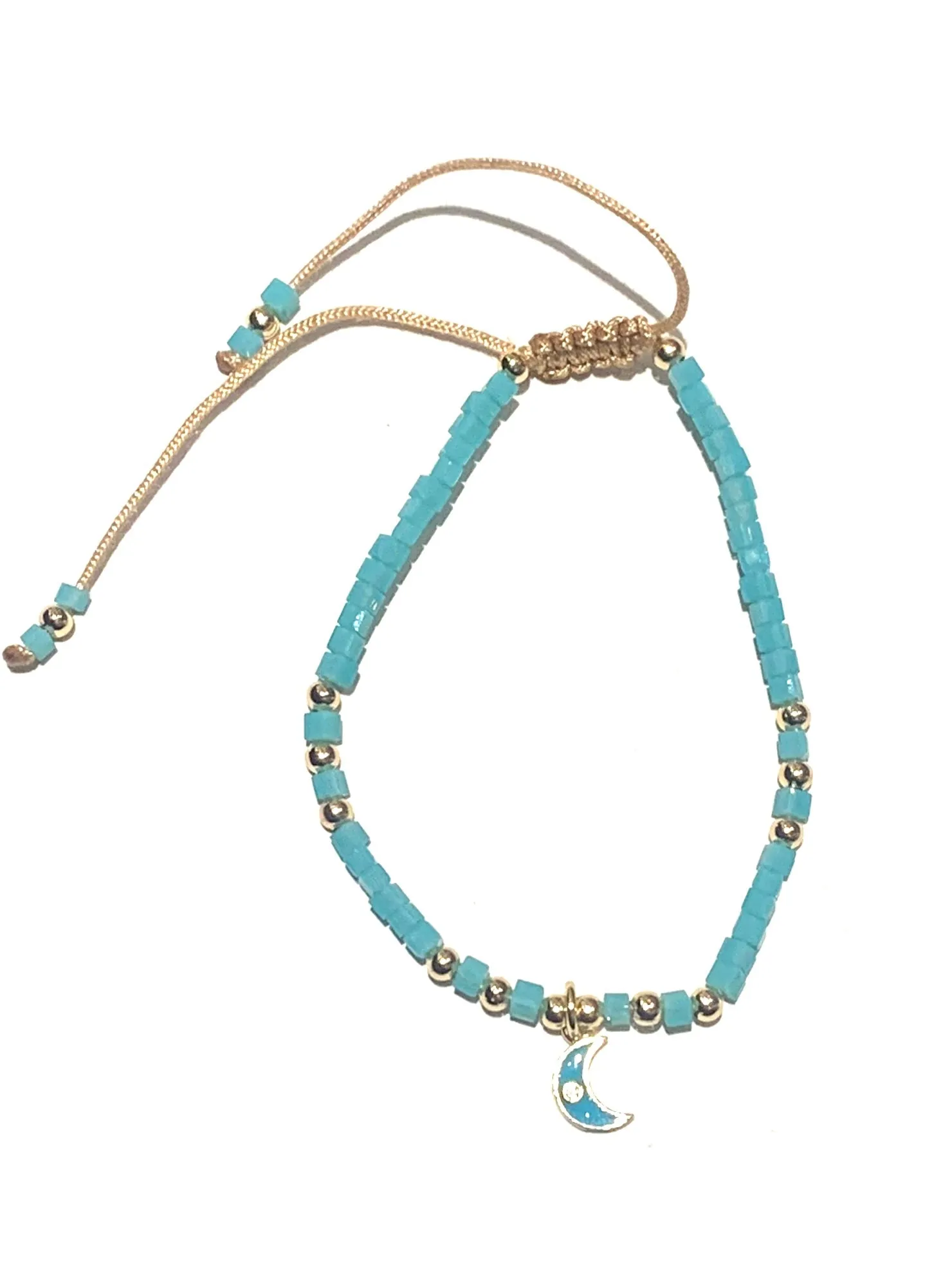E-HC DESIGNS- Mini Crystal Bracelet With Pendant (More Colors and Pendants Available)