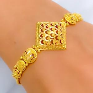 Elevated Regal 22k Gold Bracelet