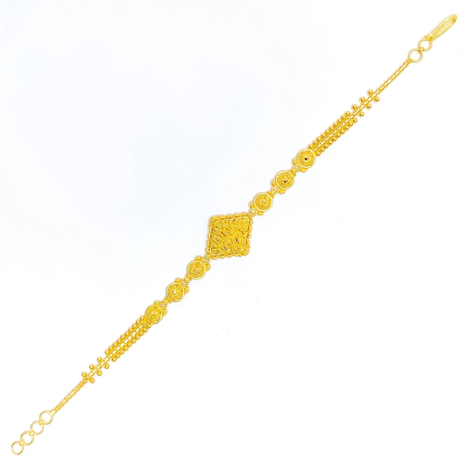 Elevated Regal 22k Gold Bracelet