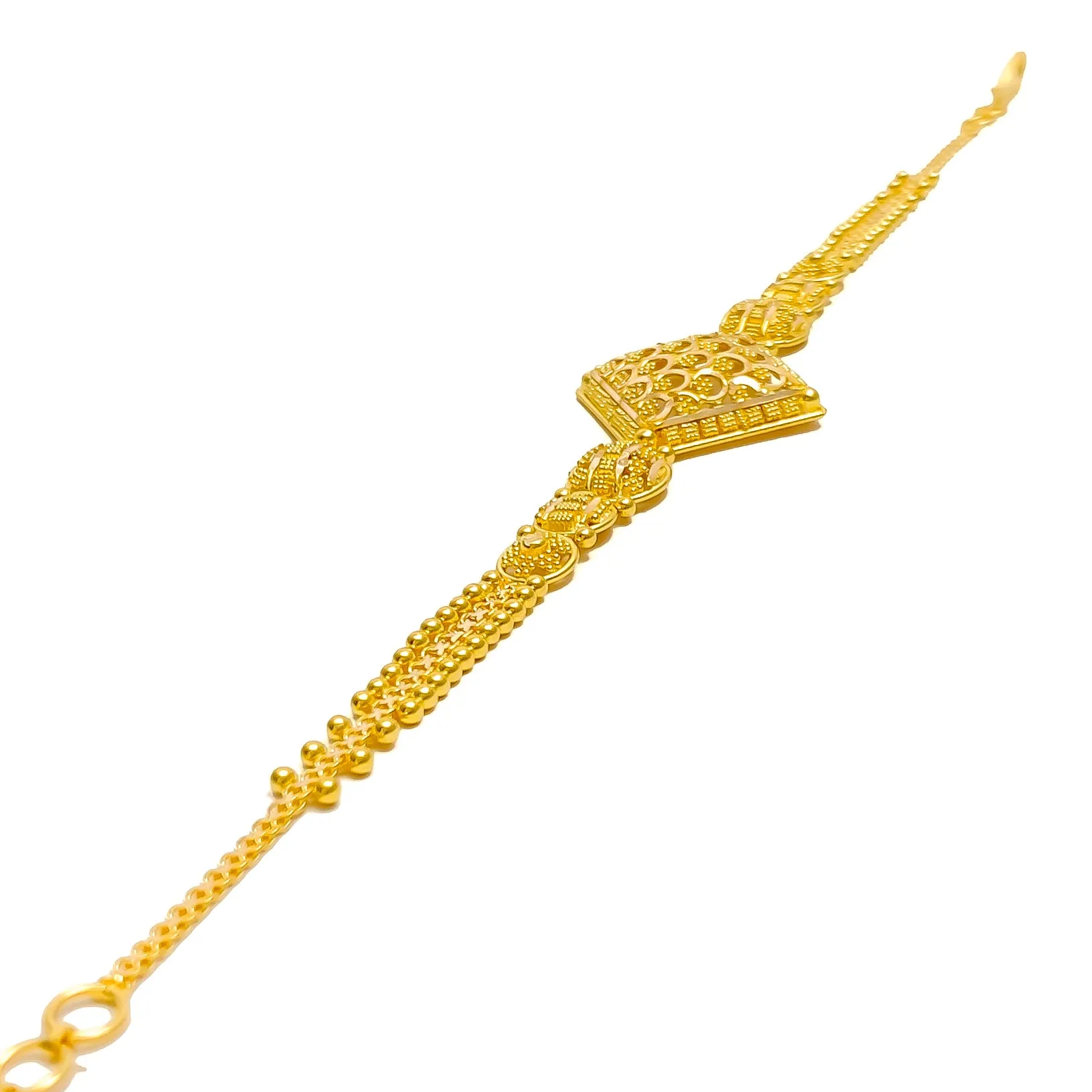 Elevated Regal 22k Gold Bracelet