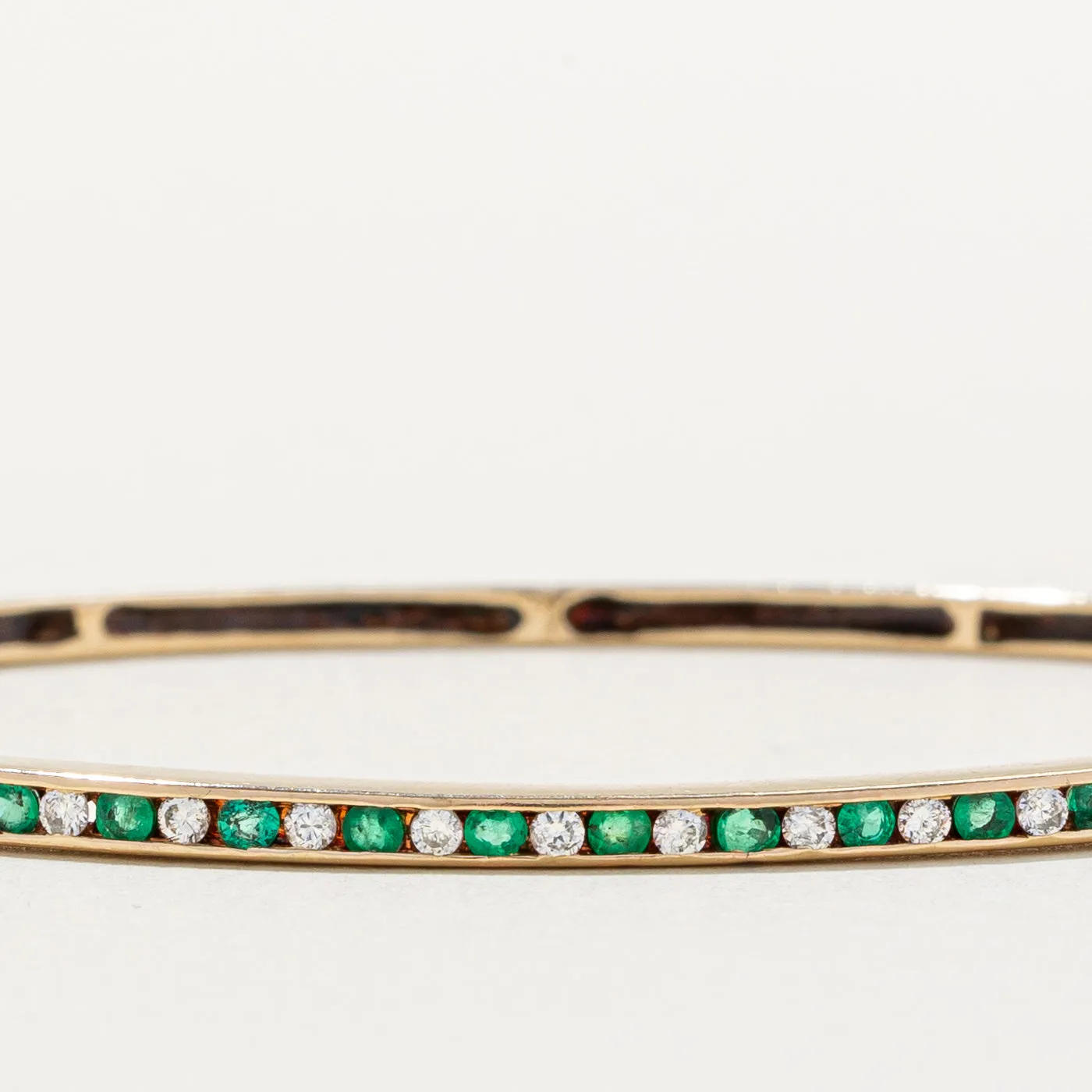 Emerald & Diamond Bracelet | 0.22ctw, 0.18ctw | 7" |